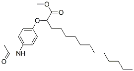 Molecular Structure of 63134-19-0 (methyl 2-(4-acetamidophenoxy)myristate)